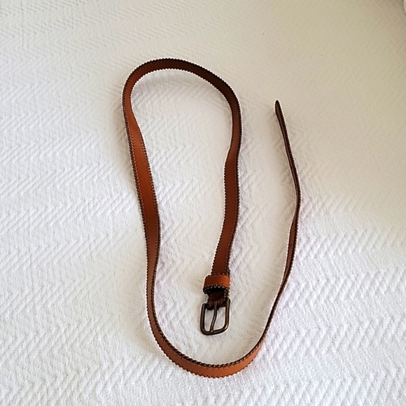 Treasure & Bond Belt Brown with Metal Wired Beads Edging - L - Picture 3 of 8